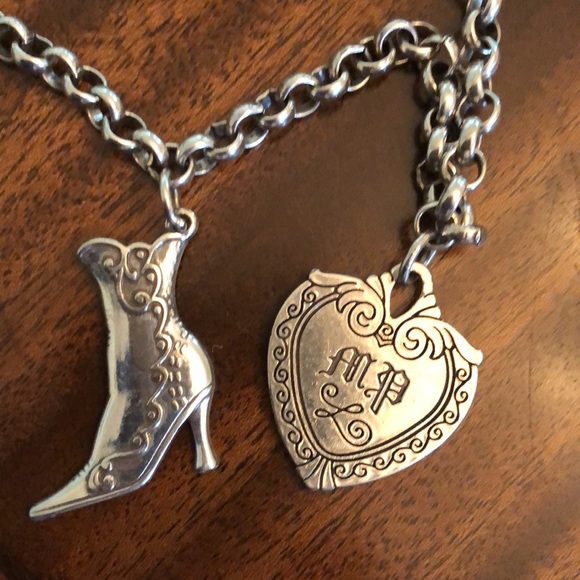 retired and rare HTF Brighton Victorian charm necklace/belt - Picture 7 of 14